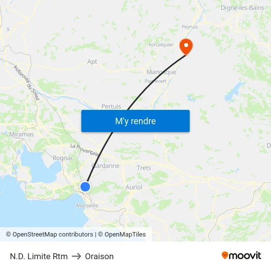 N.D. Limite Rtm to Oraison map