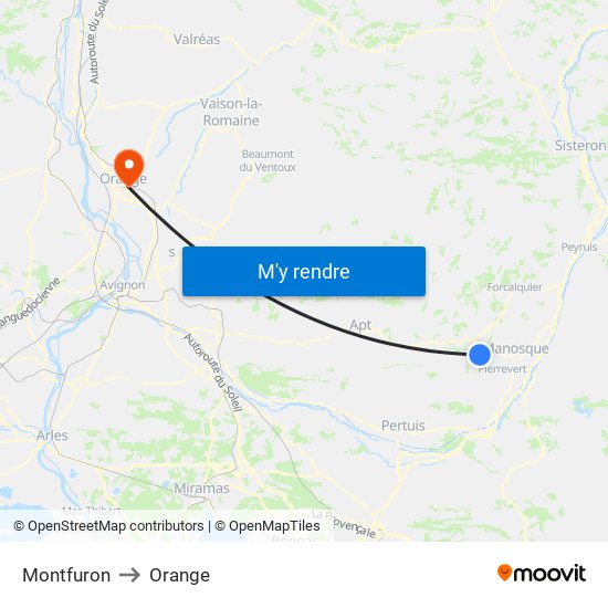 Montfuron to Montfuron map