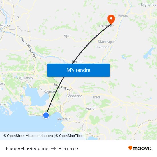 Ensuès-La-Redonne to Pierrerue map