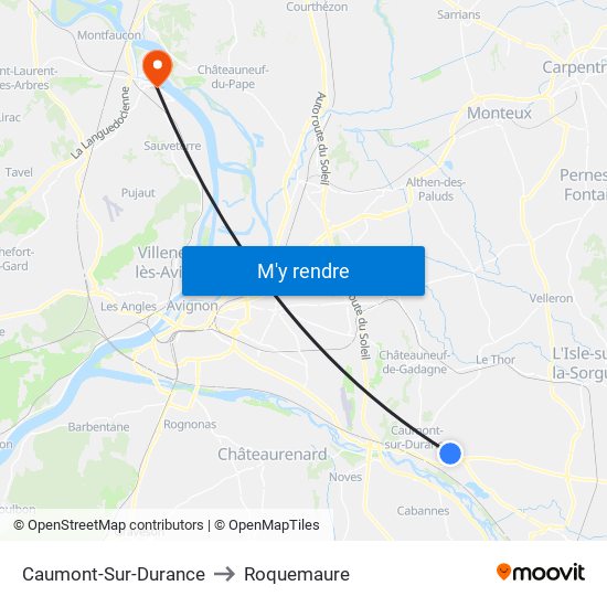 Caumont-Sur-Durance to Caumont-Sur-Durance map