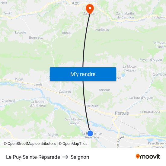 Le Puy-Sainte-Réparade to Le Puy-Sainte-Réparade map