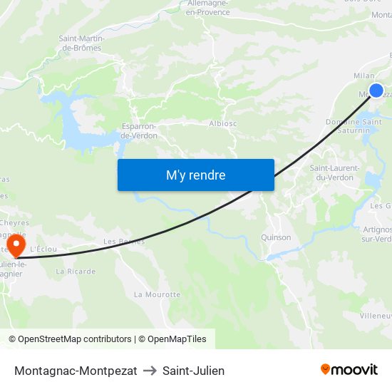 Montagnac-Montpezat to Saint-Julien map