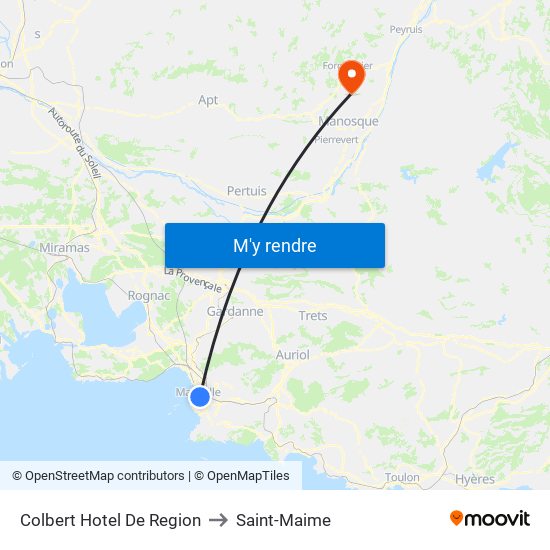 Colbert Hotel De Region to Saint-Maime map