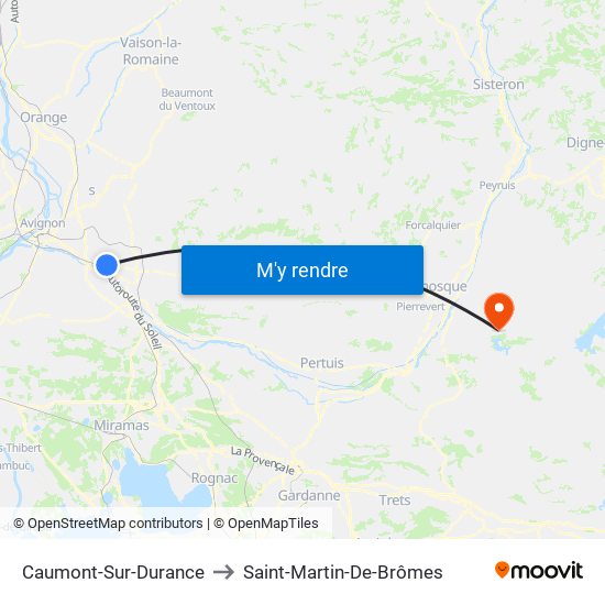 Caumont-Sur-Durance to Caumont-Sur-Durance map