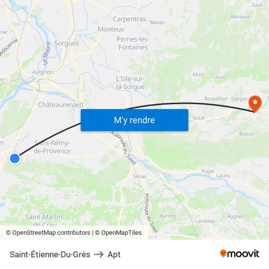 Saint-Étienne-Du-Grès to Saint-Étienne-Du-Grès map