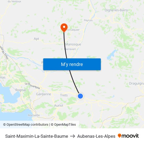 Saint-Maximin-La-Sainte-Baume to Saint-Maximin-La-Sainte-Baume map