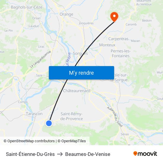 Saint-Étienne-Du-Grès to Saint-Étienne-Du-Grès map