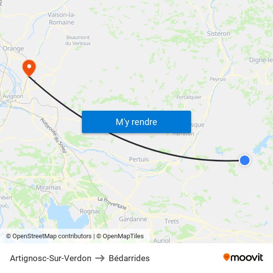 Artignosc-Sur-Verdon to Artignosc-Sur-Verdon map