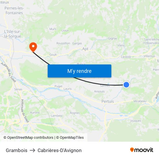 Grambois to Grambois map
