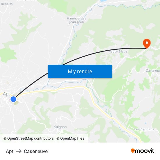 Apt to Caseneuve map