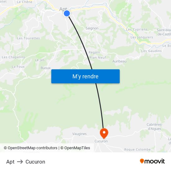 Apt to Cucuron map
