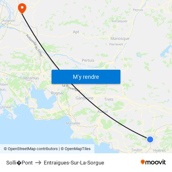 Solli�Pont to Solli�Pont map