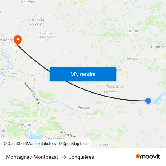 Montagnac-Montpezat to Jonquières map