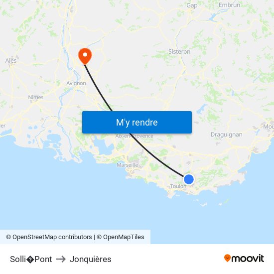 Solli�Pont to Solli�Pont map