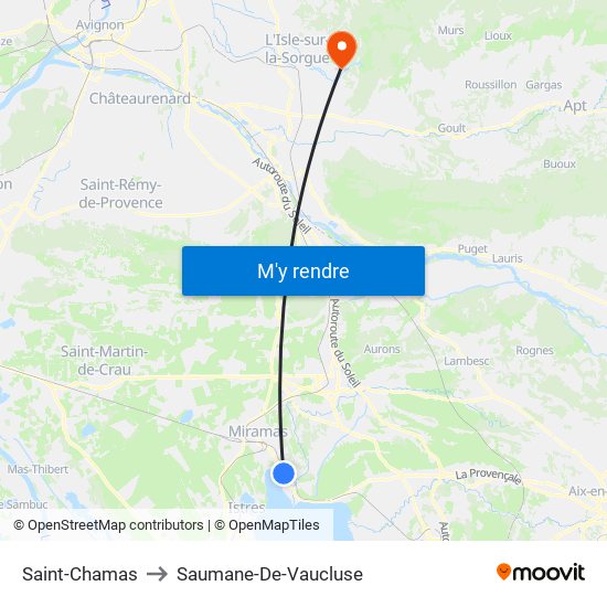 Saint-Chamas to Saint-Chamas map