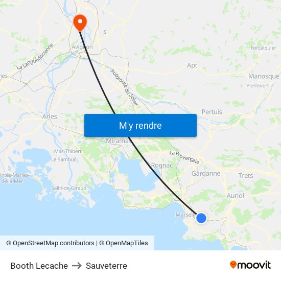 Booth Lecache to Sauveterre map