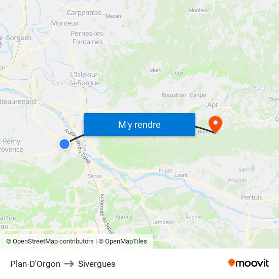 Plan-D'Orgon to Plan-D'Orgon map