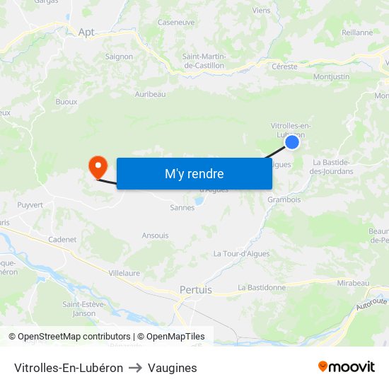 Vitrolles-En-Lubéron to Vitrolles-En-Lubéron map