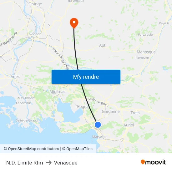 N.D. Limite Rtm to Venasque map