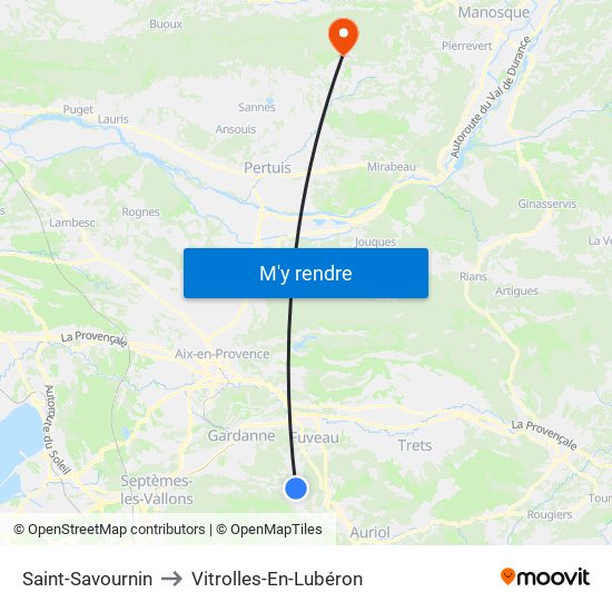 Saint-Savournin to Saint-Savournin map