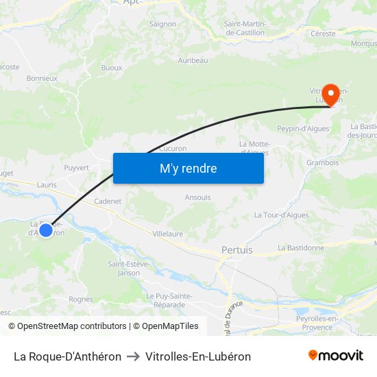 La Roque-D'Anthéron to La Roque-D'Anthéron map