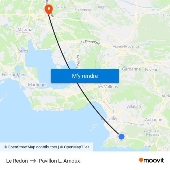 Le Redon to Pavillon L. Arnoux map