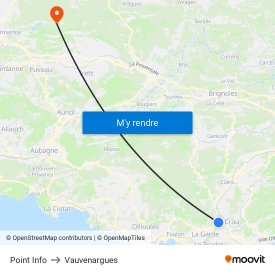 Point Info to Vauvenargues map