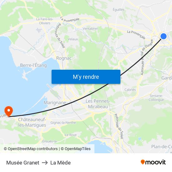 Musée Granet to La Mède map