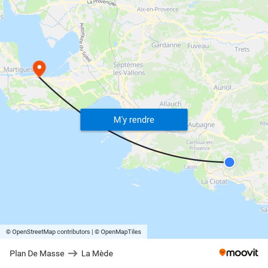 Plan De Masse to La Mède map