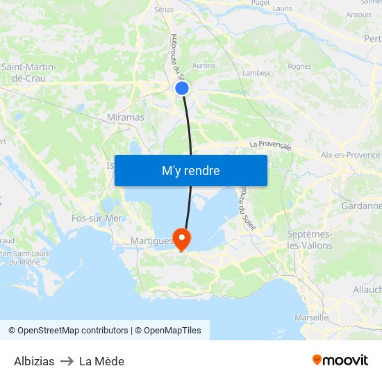 Albizias to La Mède map