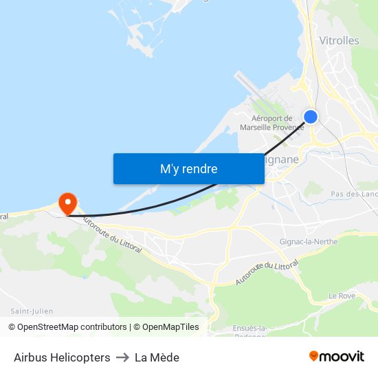 Airbus Helicopters to La Mède map