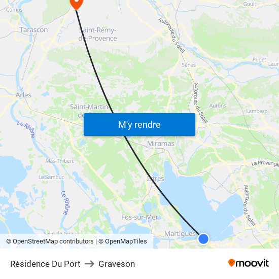 Résidence Du Port to Graveson map