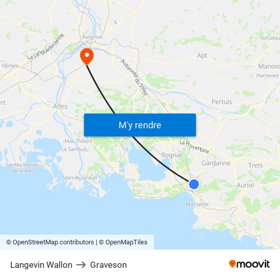 Langevin Wallon to Graveson map