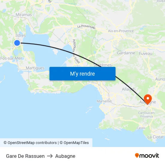 Gare De Rassuen to Aubagne map