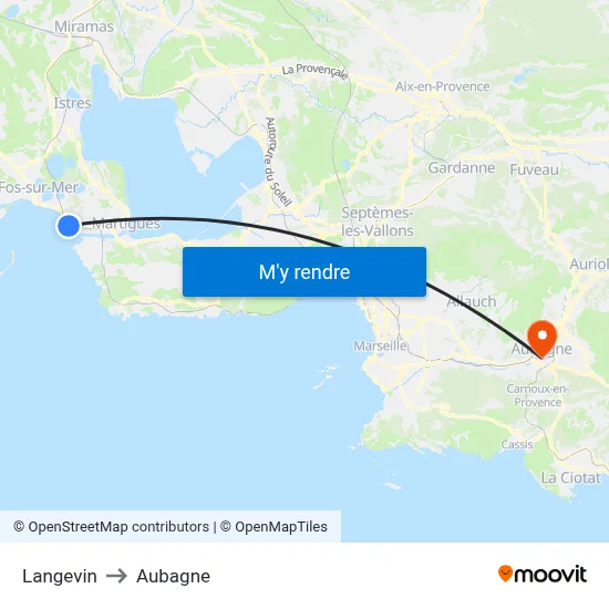 Langevin to Aubagne map