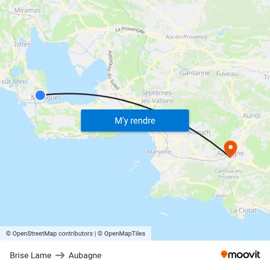 Brise Lame to Aubagne map