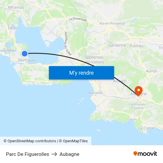 Parc De Figuerolles to Aubagne map