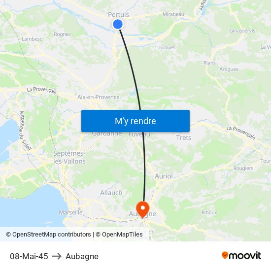 08-Mai-45 to Aubagne map