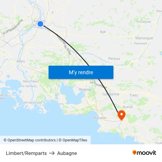 Limbert/Remparts to Aubagne map