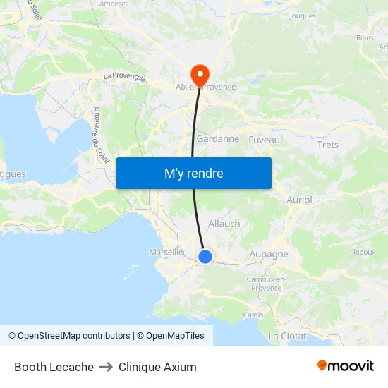 Booth Lecache to Clinique Axium map