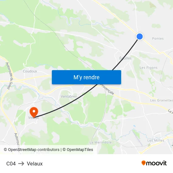 C04 to Velaux map