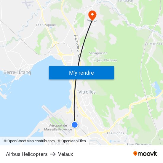Airbus Helicopters to Velaux map