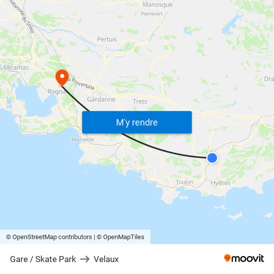 Gare / Skate Park to Velaux map