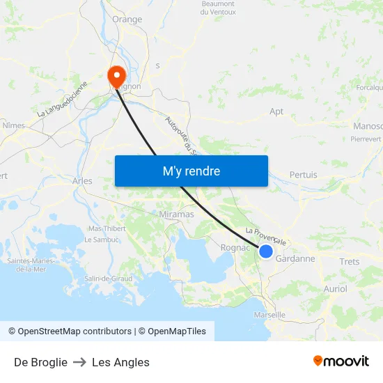 De Broglie to Les Angles map