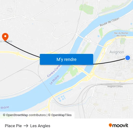 Place Pie to Les Angles map