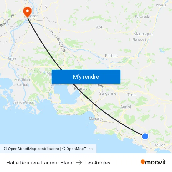 Halte Routiere Laurent Blanc to Les Angles map