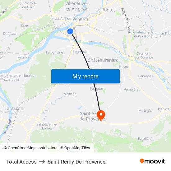 Station Elf to Saint-Rémy-De-Provence map