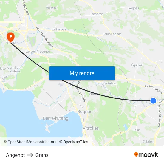 Angenot to Grans map