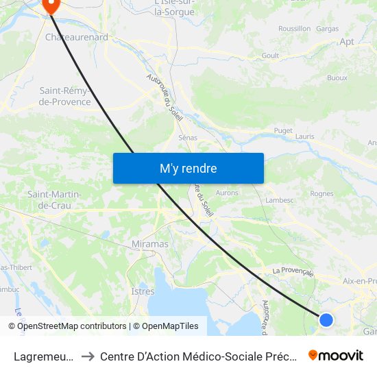 Lagremeuse to Centre D’Action Médico-Sociale Précoce map