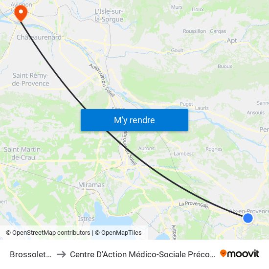 Brossolette to Centre D’Action Médico-Sociale Précoce map